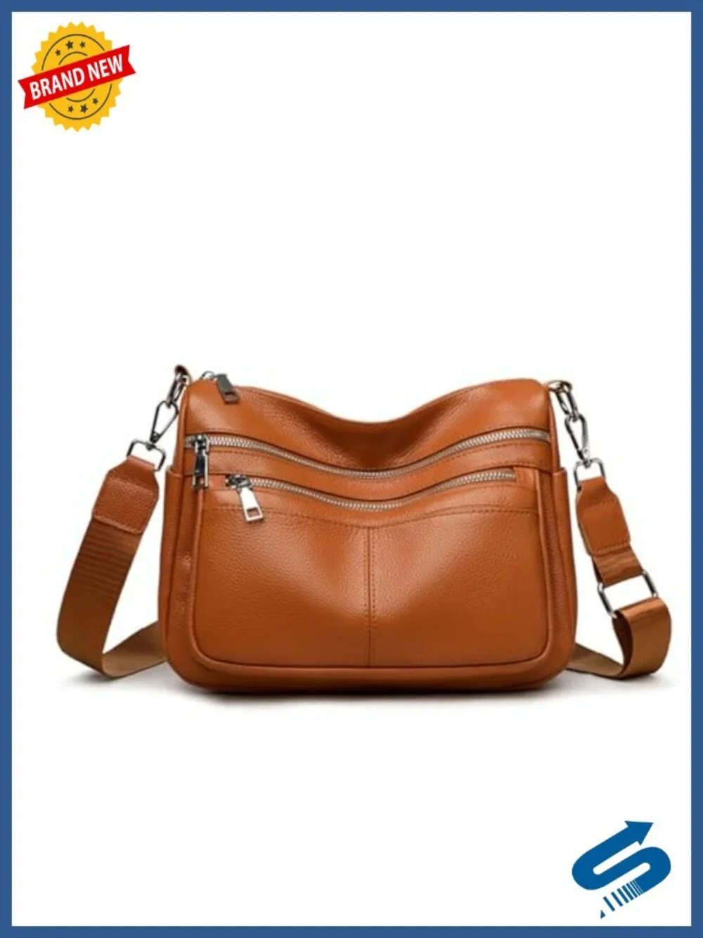 Genuine Leather Women's Hobo Bag Large Crossbody Shoulder Purse